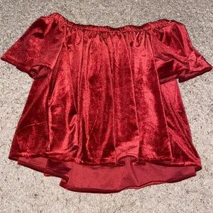 Red Velvet Top
